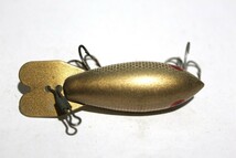 ■s3548 BOMBER BAIT ボーマー ボーマーベイト ウッド オールド ボックス入り 希少 300シリーズ ゴールドスケール■_画像6