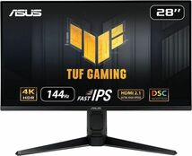 ASUS TUF Gaming VG28UQL1A ゲーミングモニター 28型 4K UHD(3840 x 2160) Fast IPS 144Hz NVIDIA G-Sync compatible AMD FreeSync Premium_画像1