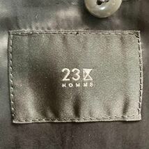 23区　HOMME　大きいサイズ　５０　XL　テーラードジャケット　ウール　ジャージー素材　グレー　灰色　ニジュウサンク　オム_画像7