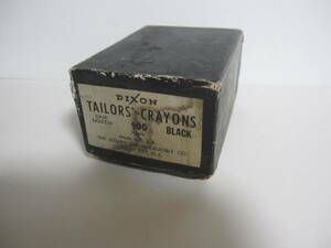 当時物　蔵出し DIXON TAILORS CRAYONS チャコ （黒）USA ビンテージ／昭和レトロ