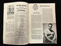 【302雑誌】アイアンマン　Iron Man 25c　1950年‐1951年　ボディビルダー　_画像3