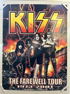 【402ポスター】KISS　THE FAREWELL TOUR 1973-2001　B1判