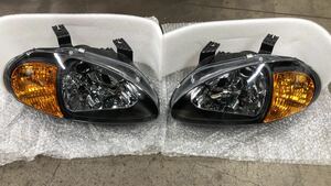 ★美品!! CR-Xデルソル クリスタルヘッドライト 左右セット H4バルブ装着可能　EG1 EG2 USDM JDM Honda Delsol Headlight Headlamp