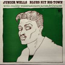 ☆未開封新品！ Junior Wells【US盤 Blues LP】 Blues Hit Big Town (Delmark DL-640) 1977年 再発盤　Vintage Chicago Blues_画像1