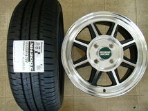 【未使用】軽自動車☆ハヤシストリートＳＴＦ　５，０Ｊ－１４/１００/４Ｈ＋４２＆エコピアＮＨ２００Ｃ　１６５/５５Ｒ１４☆４本セット_画像1