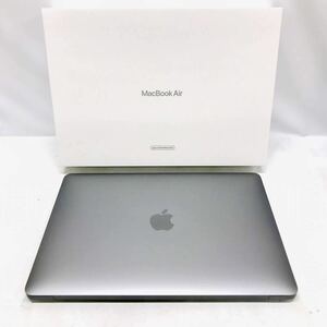 1円～ 良品☆Apple MacBook Air 13inch A2337 スペースグレイ 13インチ 2020モデル 8GB/256GB FGN63J/A☆M1チップ搭載/付属品完備/ノートPC
