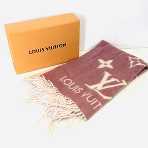 美品 ルイヴィトン LOUIS VUITTON エシャルプ レイキャビック グラディエント マフラー カシミヤ100% M77375 2021AW ショール