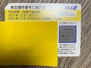 ANA 株主優待券　全日空　2024年11月30日搭乗まで有効　【即決】　即日対応　(在庫複数有)