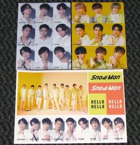 Snow Man [Hello Hello] Лист наклеек и A5 Clear File 2 Sets