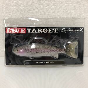 ライブターゲット LIVETARGET トラウトアダルトスイムベイト 6 1/2inch シルバー/バイオレット【新品未使用品】N1424