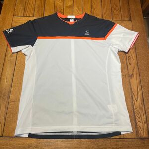 お値下げ スリクソン テニスウェア ゲームシャツ メンズＯ XL LL ホワイト