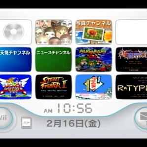 Wii本体のみ 内蔵ソフト6本入/R-TYPE II/ソニック・ザ・ヘッジホッグ2/超魔界村/がんばれゴエモンゆき姫救出絵巻/スト2/マリオカート64の画像1