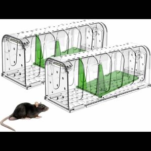 【２個セット】ネズミ捕り 踏み板式 無害 ネズミ捕り器 マウストラップ 簡単設置 ねずみとり ねずみとり捕獲器
