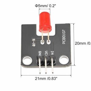 ミニ信号機 LEDディスプレイモジュール 赤 2つ