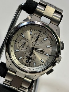 SEIKO セイコー クロノグラフ クォーツ メンズ 腕時計 7T62-0GS0 イグニッション 腕時計 USED 中古　(R601