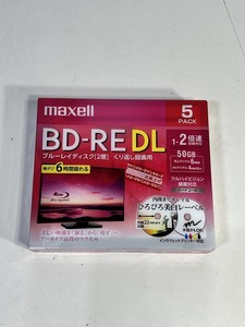 未使用 maxell マクセル ブルーレイ ディスク BD-RE DL 5PACK R601