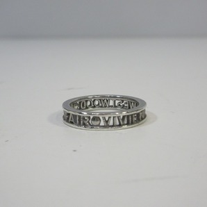 Vivienne Westwood ヴィヴィアンウエストウッド MAYFAIR ロゴ リング 指輪 925 シルバー USED 中古 (R601の画像3