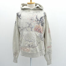 ★ SAINT MICHAEL プルオーバーパーカー Hoodie Dr.Woo 21AW グレー サイズL SM-A21-0000-056 (0220480663)_画像1