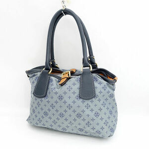 * Russet tote bag monogram pattern gray × navy (0220481244)