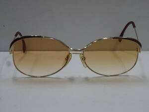 (え-H-300) Yves Saint Laurent イヴサンローラン サングラス ゴールド系 メガネ 眼鏡 中古品
