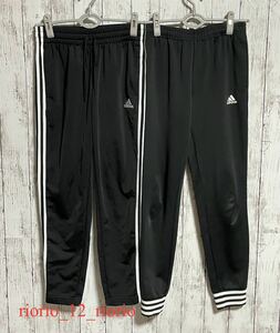 939　adidas　アディダス　レディーストラックパンツ2枚セットまとめ売り　トレパン　ジャージ　スポーツウェア　sizeL