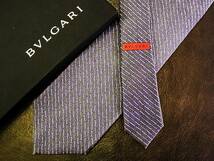 ●bv0347●良品●【BVLGARI】ブルガリ 「最高級セッテピエゲ」 ネクタイ_画像1