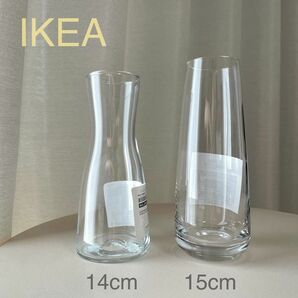 【新品】IKEA イケア フラワーベース 花瓶 2点セット（ティドヴァッテン＋ベレークナ）