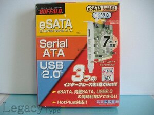 【BUFFALO PCIバス対応 USB2.0、eSATA、SATAインターフェースボード IFC-PCI7ESAV2 】