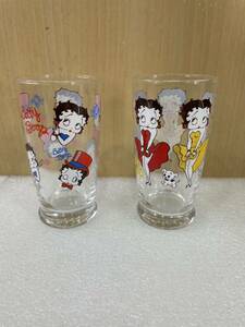 RM7131 Betty Boop ベティちゃん　ベティブープ コップ ガラス 0217 