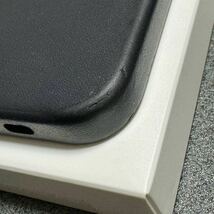 ★☆Apple iPhone 13 Pro Leather Case Midnight[MM1H3FE/A]中古 アップル 純正 MagSafe☆★_画像4