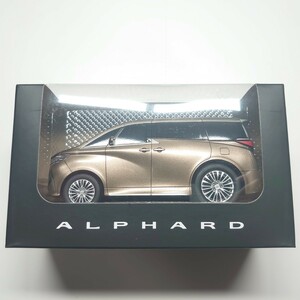 《非売品》トヨタ アルファード プルバックカー 茶 ブラウン ゴールド 最新型 販促品 ディーラー 限定 特注 ミニカー 同梱可