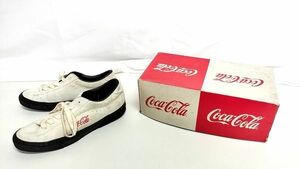 ☆COCA COLA　コカ・コーラ　　スニーカー　シューズ　００８CCA　KF28571　 ホワイト 白　27.0cm　当時物　コレクション　レトロ