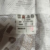 カーテン ２枚組　未使用　レースカーテン　金具フック付き　日本製　100×176 ２枚セット　白いレース　ドレープカーテン_画像3