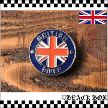 英国 インポート Pins ピンズ ピンバッジ ラペルピン BRITISH BIKER カフェレーサー ROCKERS ロッカーズ イギリス UK 英車 バイク 173_画像1