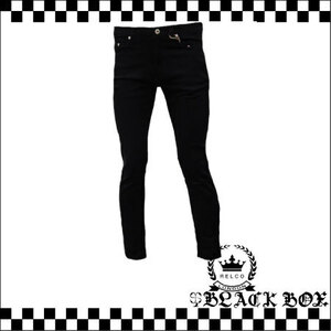 RELCO LONDON レルコ ロンドン Skinny スキニー ストレッチ スリム ブラック デニム パンツ ジーンズ MODS モッズ PUNK パンク イギリス 30