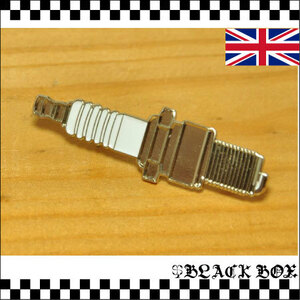 英国 インポート Pins Badge ピンズ ピンバッジ 画鋲 スパークプラグ バイク ライダー バイカー イギリス UK GB ENGLAND イングランド 363