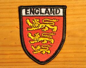 英国 インポート ワッペン RoyalArms ENGLAND イングランド 王室紋章 国章 ライオン スリーライオンズ ランパント UK GB イギリス製 363