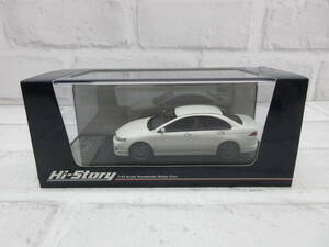 ミニカー　1/43　ハイストーリー　ホンダ　アコード　ユーロR　2005　プレミアムホワイトパール　モデルカー 