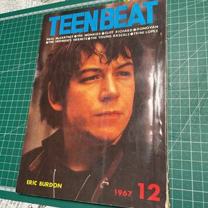 TEEN BEAT 1967 12月 エリック・バードン表紙　ビートルズ、クリフリチャード、ポールマッカートニー、モンキーズ、マークリンゼイ他