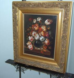 Art hand Auction 1980s, oil, Spanish writer, Available in Spain, Painting, Oil painting, Still life