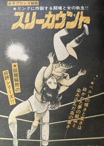 『女子プロレス秘話 スリーカウント』収録漫画雑誌 ▼ 女子プロレス漫画 キャットファイト 