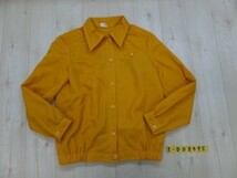 STAR CINDERELLA レディース スクエアボタン シャツジャケット 12号 黄色_画像1