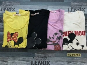 UNIQLO Uniqlo × DISNEY Disney men's lady's print short sleeves T-shirt 4 pieces set set sale M*L