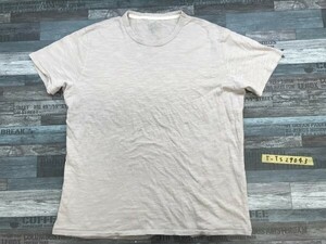 良品計画 無印良品 メンズ クルーネック 半袖Tシャツ 大きいサイズ XXL 杢グレー