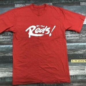 BE THE REDS！ メンズ プリント 半袖Tシャツ 赤の画像1