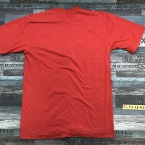 BE THE REDS！ メンズ プリント 半袖Tシャツ 赤の画像3