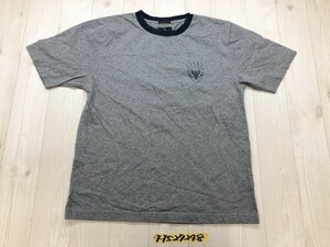 IY BASICS メンズ エンブレムプリント クレリック 半袖Tシャツ M 杢グレー