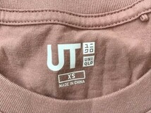 UT UNIQLO ユニクロ × 鬼滅の刃 メンズ 禰豆子 プリント 半袖Tシャツ 小さいサイズ XS ピンク_画像2