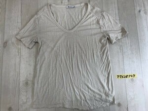 alexander wang メンズ レーヨンシルク 半袖Tシャツ S ベージュ