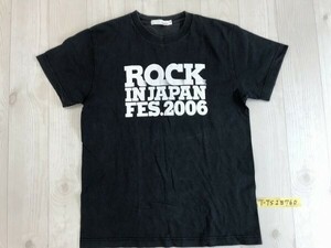 rockin'on ロッキンオン FES 2006 プリント 半袖Tシャツ S 黒